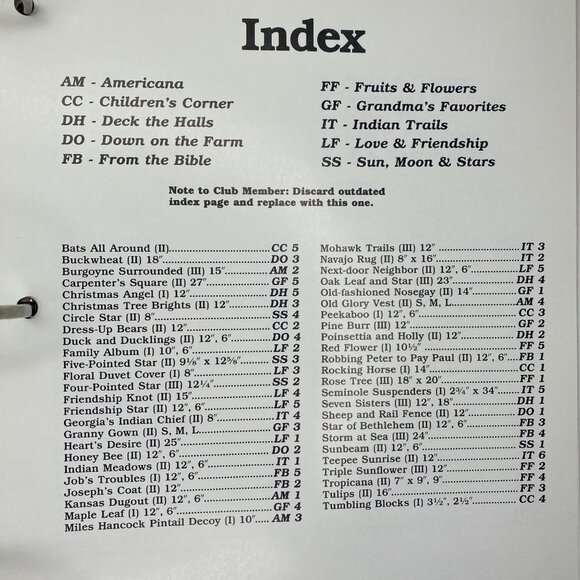 Vintage 1991 Georgia Bonesteels Spinning Spools Binder Pattern Club For Quilters - Picture 13 of 15